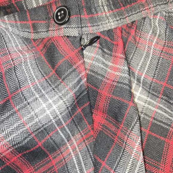 Sag Harbor Red and Black Plaid A-Line Midi Skirt - Picture 6 of 6
